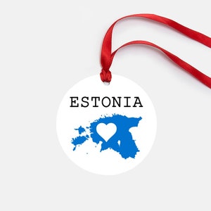 Estonia Personalized Ornament Gift