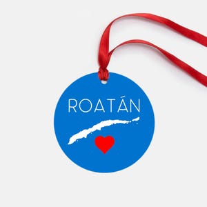 Roatan Map Ornament