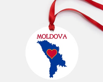 Moldova Ornament Personalized Gift Christmas Tree Decor