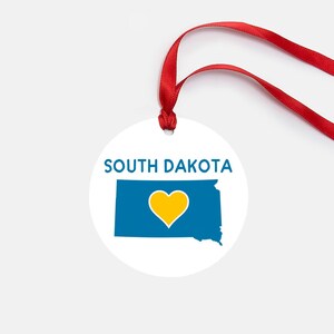 Regalo di ornamento personalizzato del Dakota del Sud