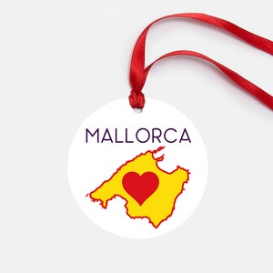 Mallorca Personalized Ornament Gift Balearic Islands Spain Majorca