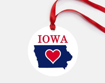 Iowa Personalized Ornament Gift
