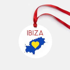 Ibiza Personalized Ornament Gift Balearic Islands Spain