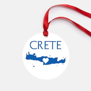 Crete Greece Personalized Ornament Gift