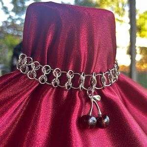 Cherry Chainmail Choker