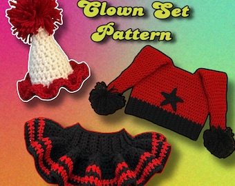 3 in 1 Clown Set Pattern w/ Pictures