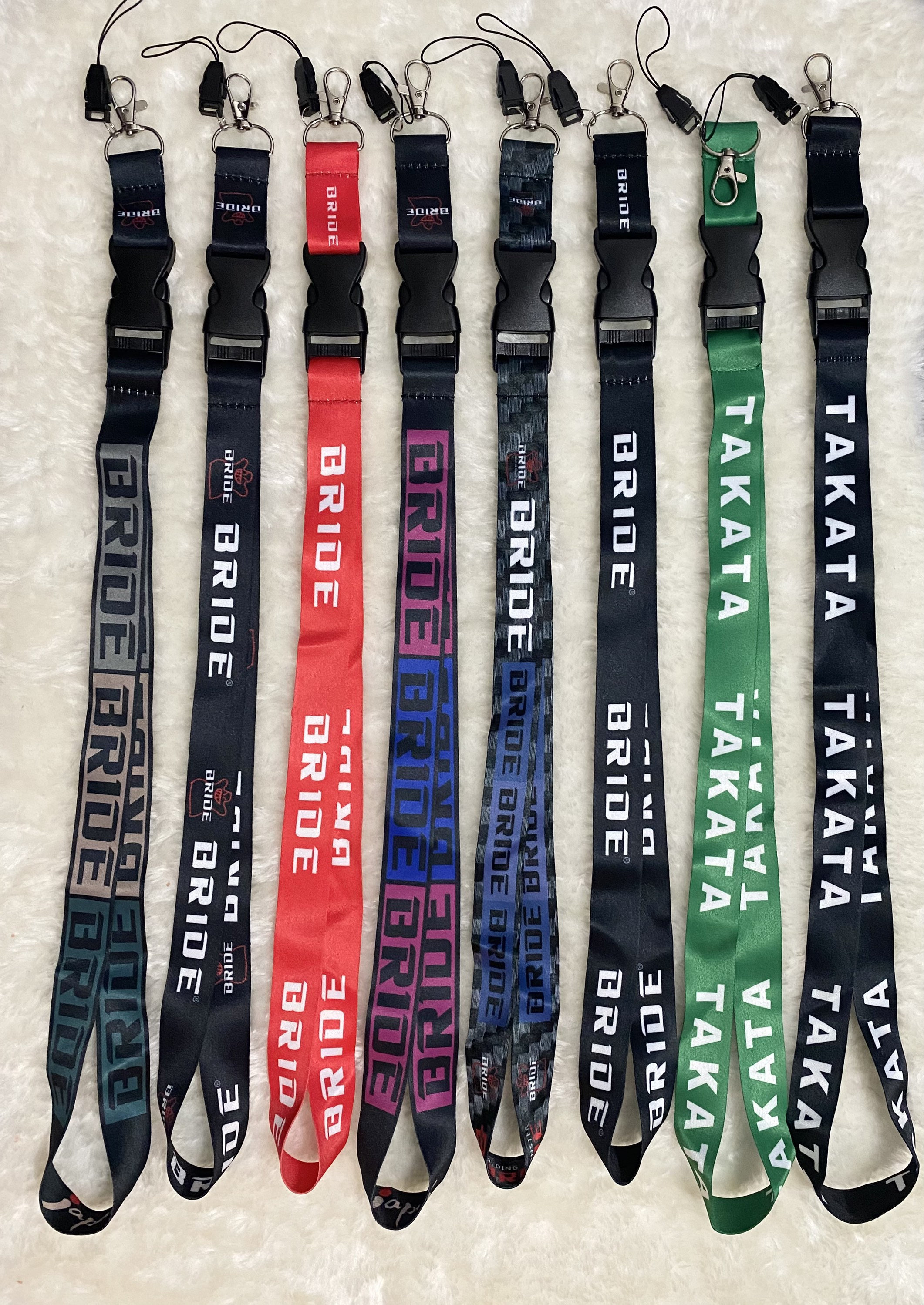 SUPREME Racing Keychain Backpack Metal key Ring Strap Lanyard Key Chain