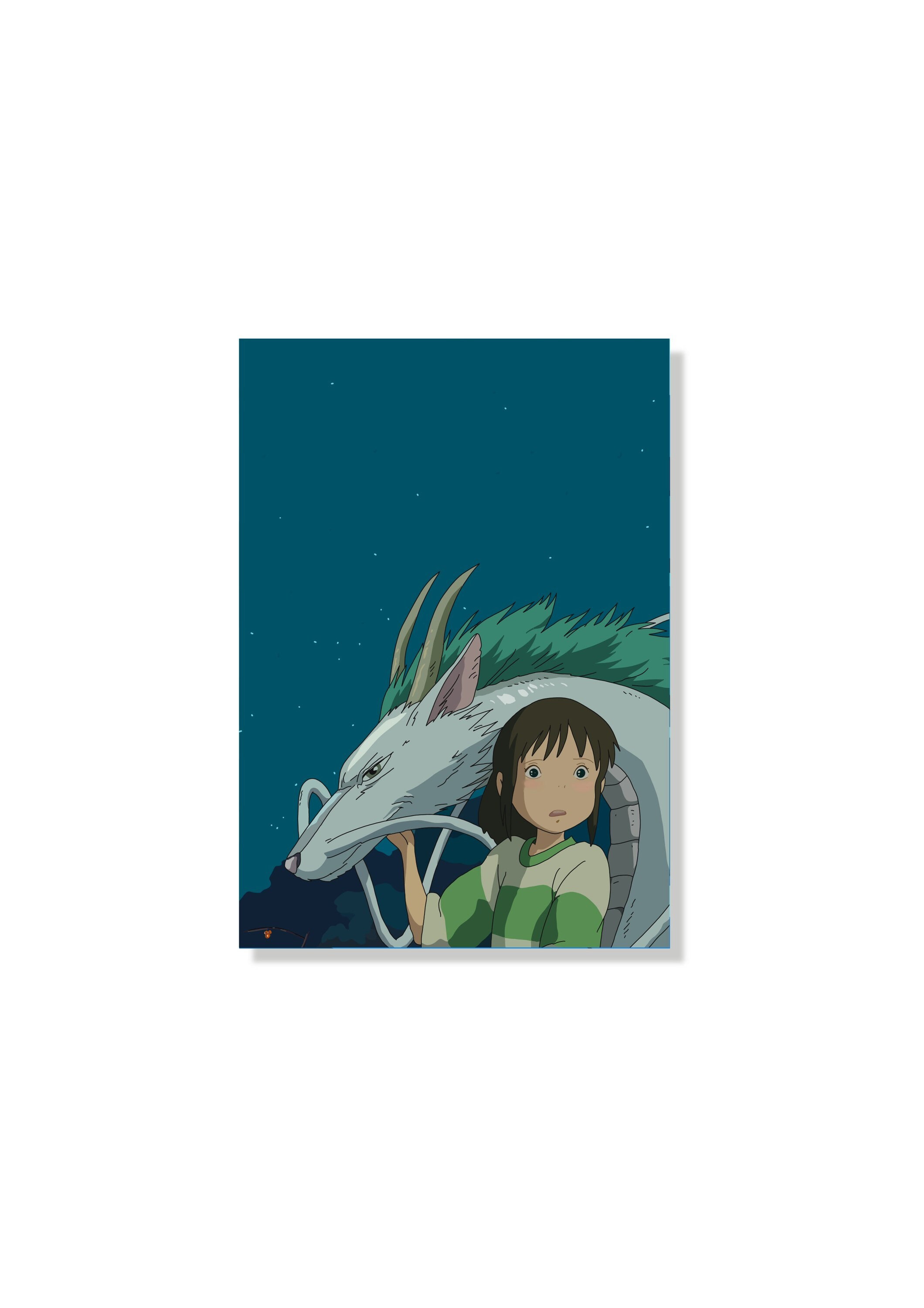 Poster Le Voyage de Chihiro avec Haku Dragon