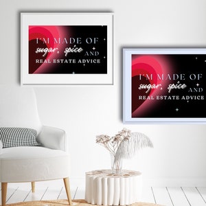 Realtor Printable Wall Art, Real Estate Agent Décor, Real Estate Decoration, DIY, Realtor Gift, Printable, Digital Art, Modern Realtor image 2