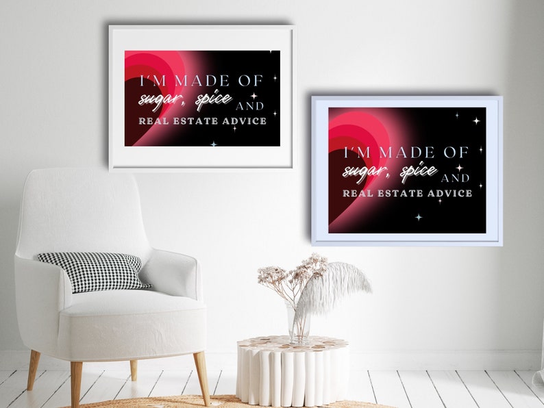 Realtor Printable Wall Art, Real Estate Agent Décor, Real Estate Decoration, DIY, Realtor Gift, Printable, Digital Art, Modern Realtor image 2