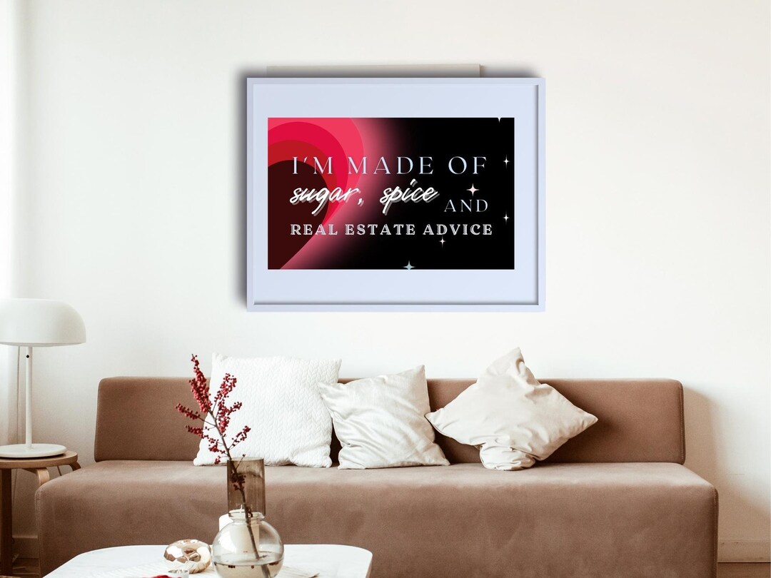 Realtor Printable Wall Art, Real Estate Agent Décor, Real Estate ...