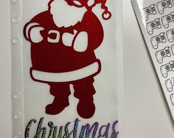 Christmas Savings Challenge Tracker and Santa A6 Envelope, Budget Binder, Cash Envelope Savings