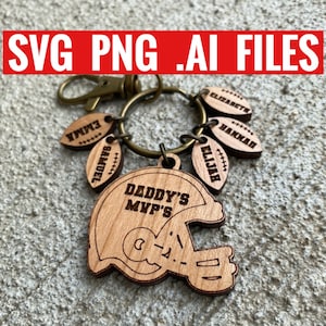 Digitale Datei, Vatertag Schlüsselbund Datei für Glowforge Laser, OmTech, Laser File