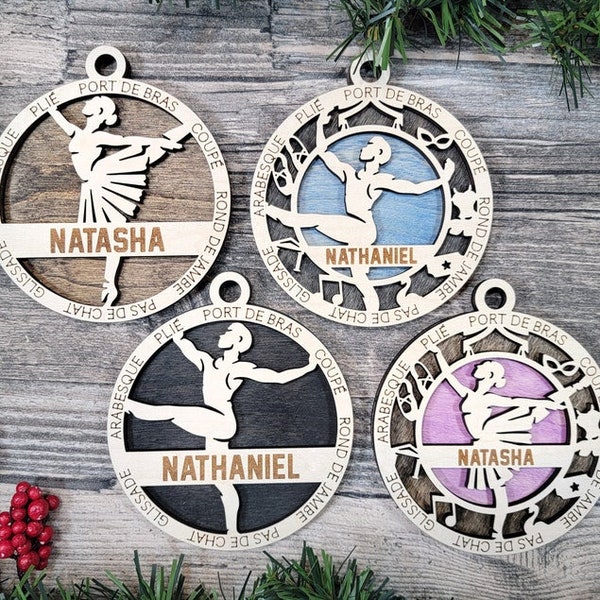 Personalized Ballet Ornament