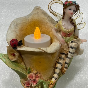 Flower Fairies, Garden Fairies, Calla Lily Figurine, Trumpet Vine or Amaryllis Figurine