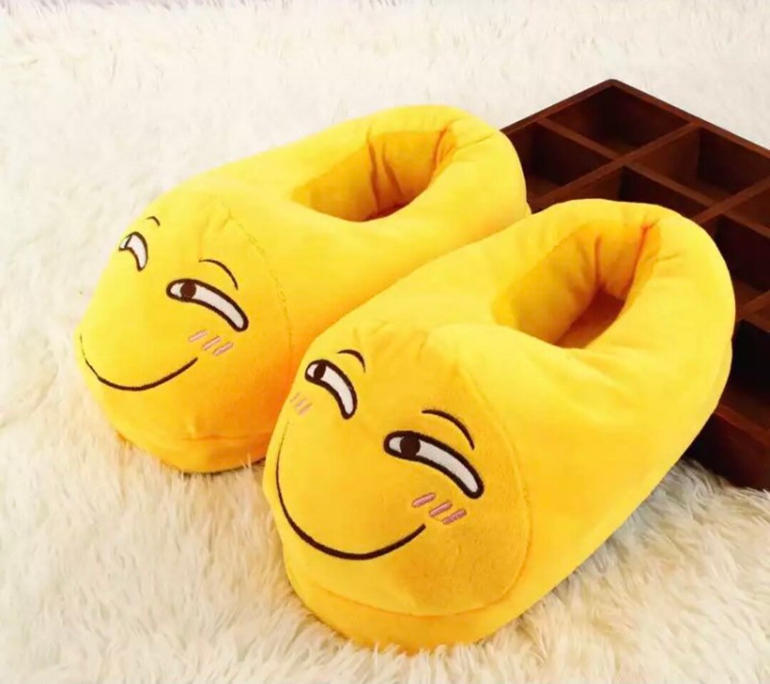 Emoji Bedroom Slipper Shoes Etsy