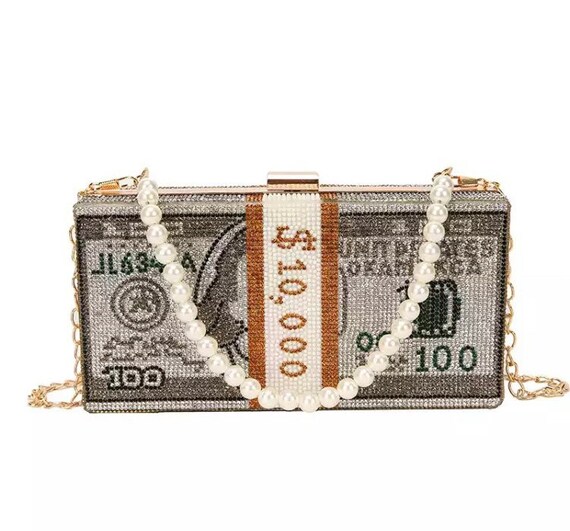 bedazzled money purse