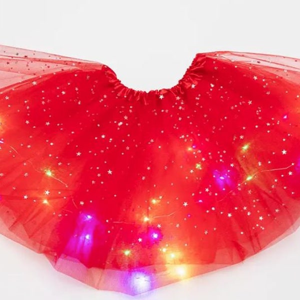 LED Tutu - Christmas tutu skirt - Light up Tutu - Skirt with LED Glowing Lights. Gifts for Girls