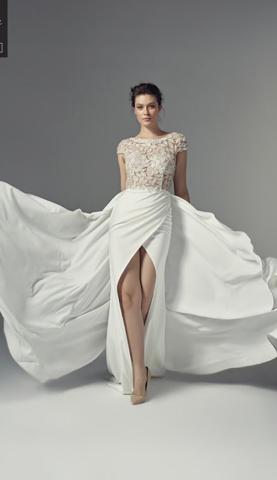 PROM Dress/evening/wedding/ Long Dress Ivory Color -  Canada
