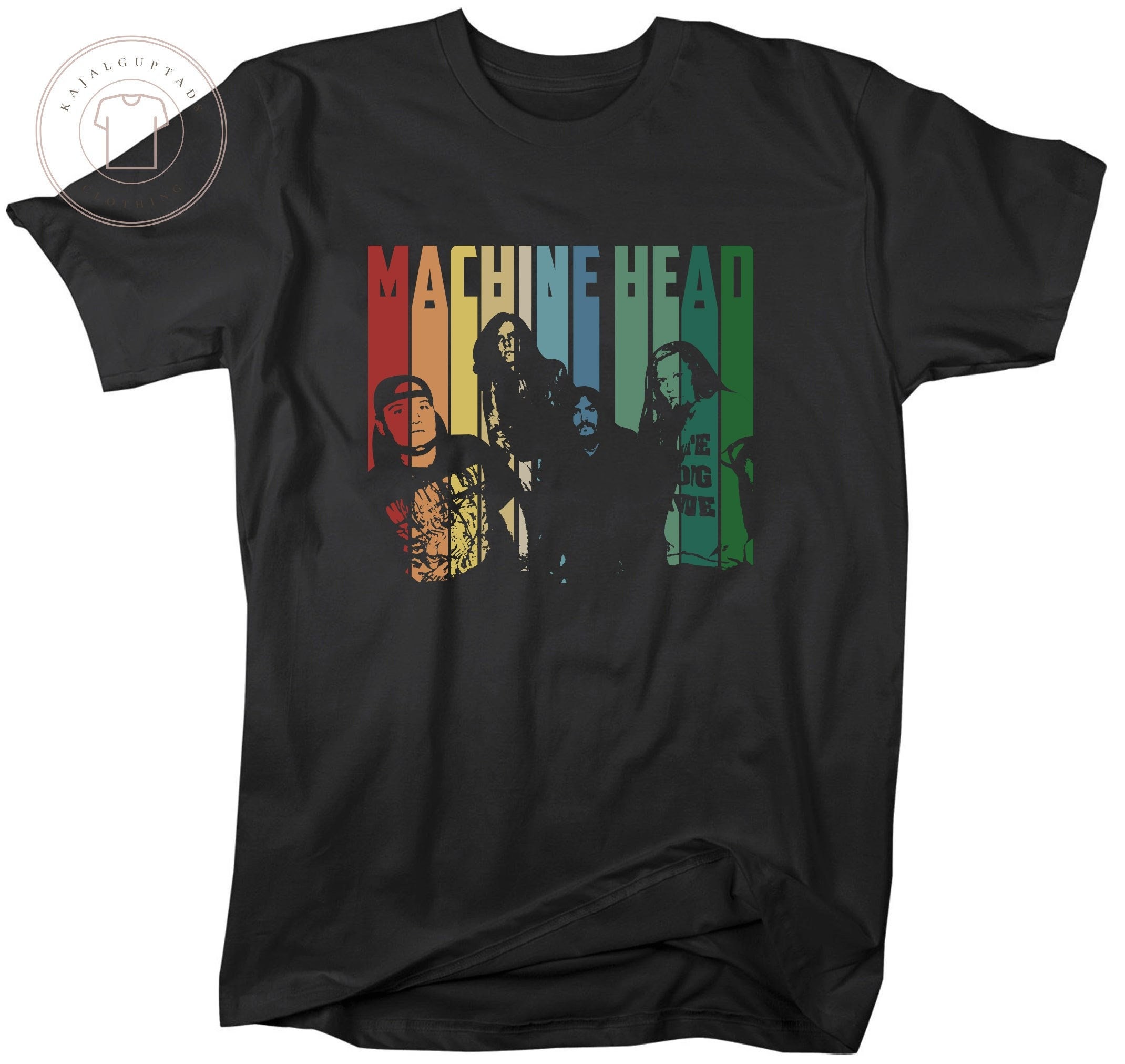 Discover Retro Vintage Maschinenkopf machine head T-Shirt