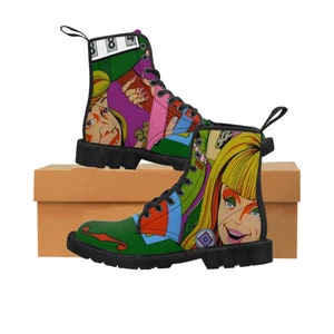 BEATNIK PINBALL Canvas Boots Women&#39;s Sized