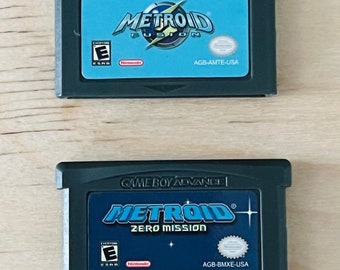 Metroid Fusion, Metroid Zero Mision, Gameboy Advance, GBA English!