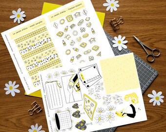 Le Jardin d'Alice | Journal Kit | Stickers à imprimer