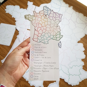Carte de France - 54cm - à imprimer (6 feuilles A4) image 2