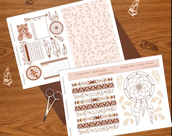 Attrape-rêve (Pocahontas) | Journal Kit | Stickers à imprimer