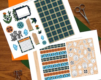 Légendes Ecossaises (Rebelle) | Journal Kit | Stickers à imprimer