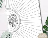 Gratitude Tracker Printable | Undated Monthly Journal (Digital Download)