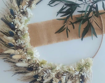 Personalized LUNA dried flower crown