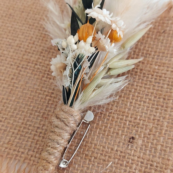 Boutonnière MARIAGE personnalisée