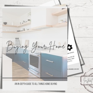 Real Estate Home Buyer Guide | Realtor Marketing | Realtor Canva Template | Home Buyer Workbook