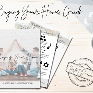 Real Estate Home Buyer Guide | Realtor Marketing | Realtor Canva Template | Home Buyer Workbook