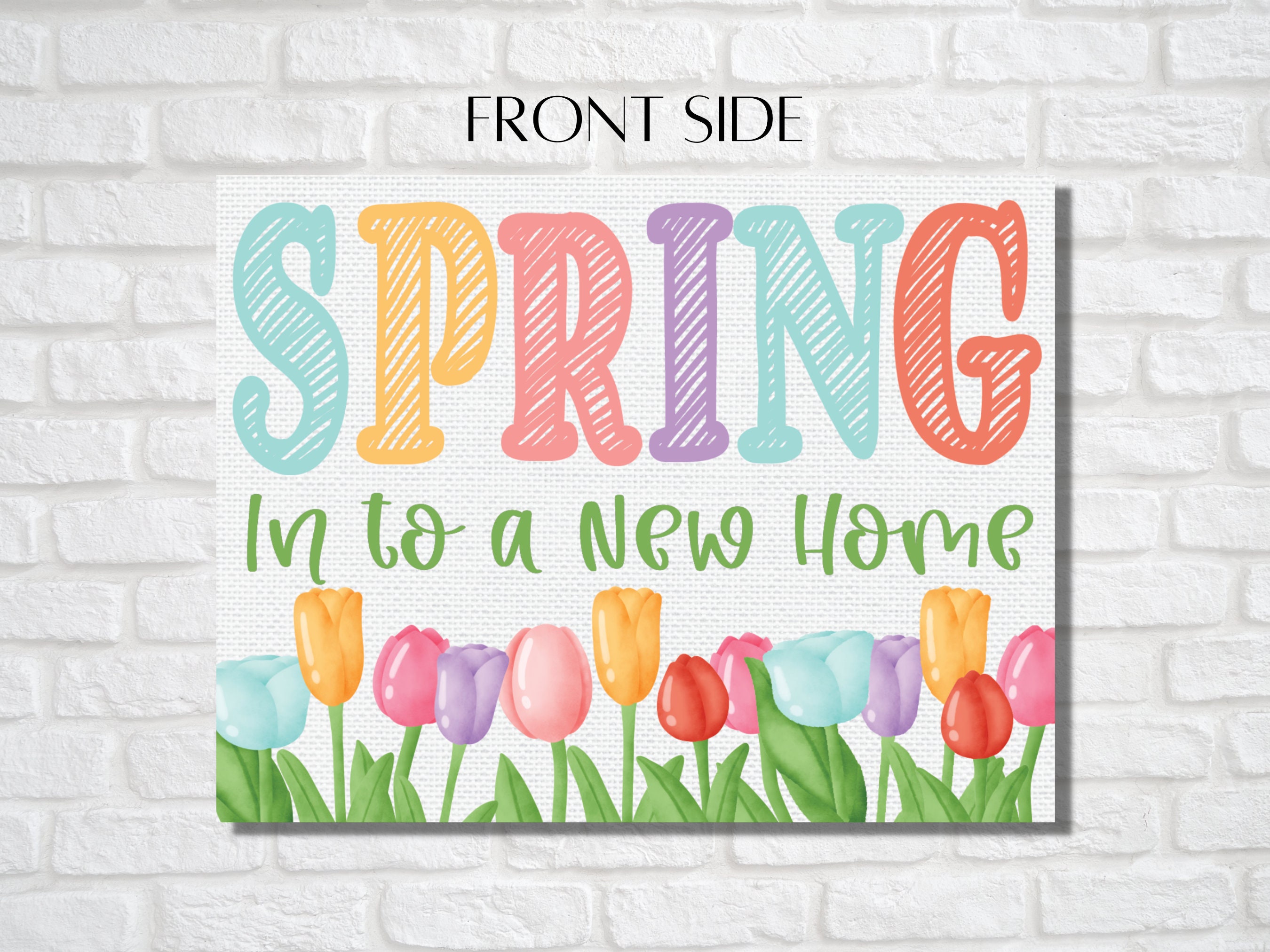 Spring Realtor Image Spring Real Estate Postcard: Canva Template for Realtors (digital ...