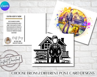 Real Estate Agent Postcard Template: Realtor Marketing (Canva)
