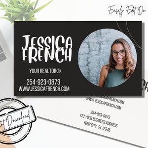 Realtor Business Card | Real Estate Business Card Template | Realtor Branding | Modern Business Card