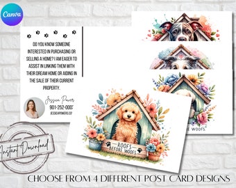 Realtor Farming | Cute Real Estate Marketing | Real Estate Agent Post Card | Real Estate Farming | Realtor Canva Template