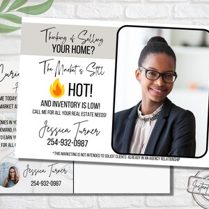 Customizable Real Estate Postcard: Realtor Marketing Template (Canva)
