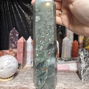 Hoge kwaliteit Bloodstone (Afrikaanse) toren - XLarge