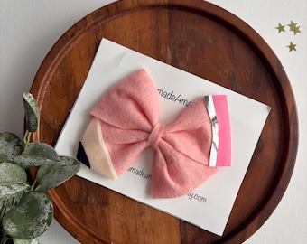 Back To School Bow, School Supplies Bow, Pencil Bow, Apple bow, First day of School bow, hair accessories, school girl bow, headbands