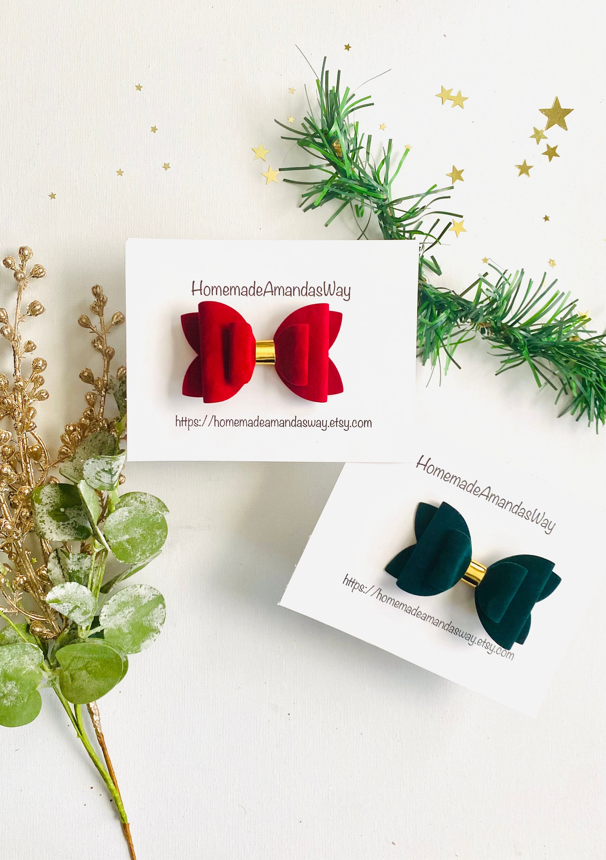 Teleties Advent Calendar Hair Accessories Set - Red, Green, Pink NWT Hair Accessory Advent Calendar - Etsy main image 4