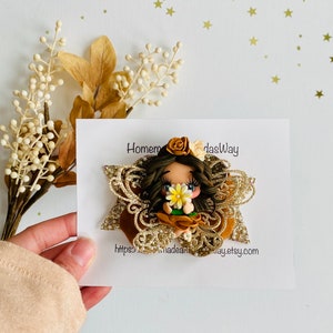 Fall Fairy Bow| OTT bows| Fairy Doll Bow| Fall Hair Accessories| Thanksgiving Bow| Velvet Bow| large bows| holiday bow| Bow gifts for girls
