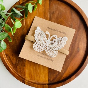 Butterfly Bow - Baby Bow - Baby headband - Butterfly Clip - Butterfly Hair Accessory - Girls headband - Easter Gift