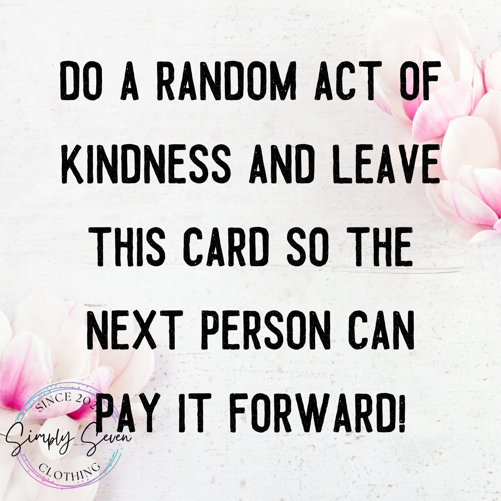 Printable Random Acts of Kindness Cards RAOK Tags Random Acts of ...