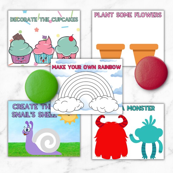 Printable Instant Digital Download Playdoh Mat Preschool 