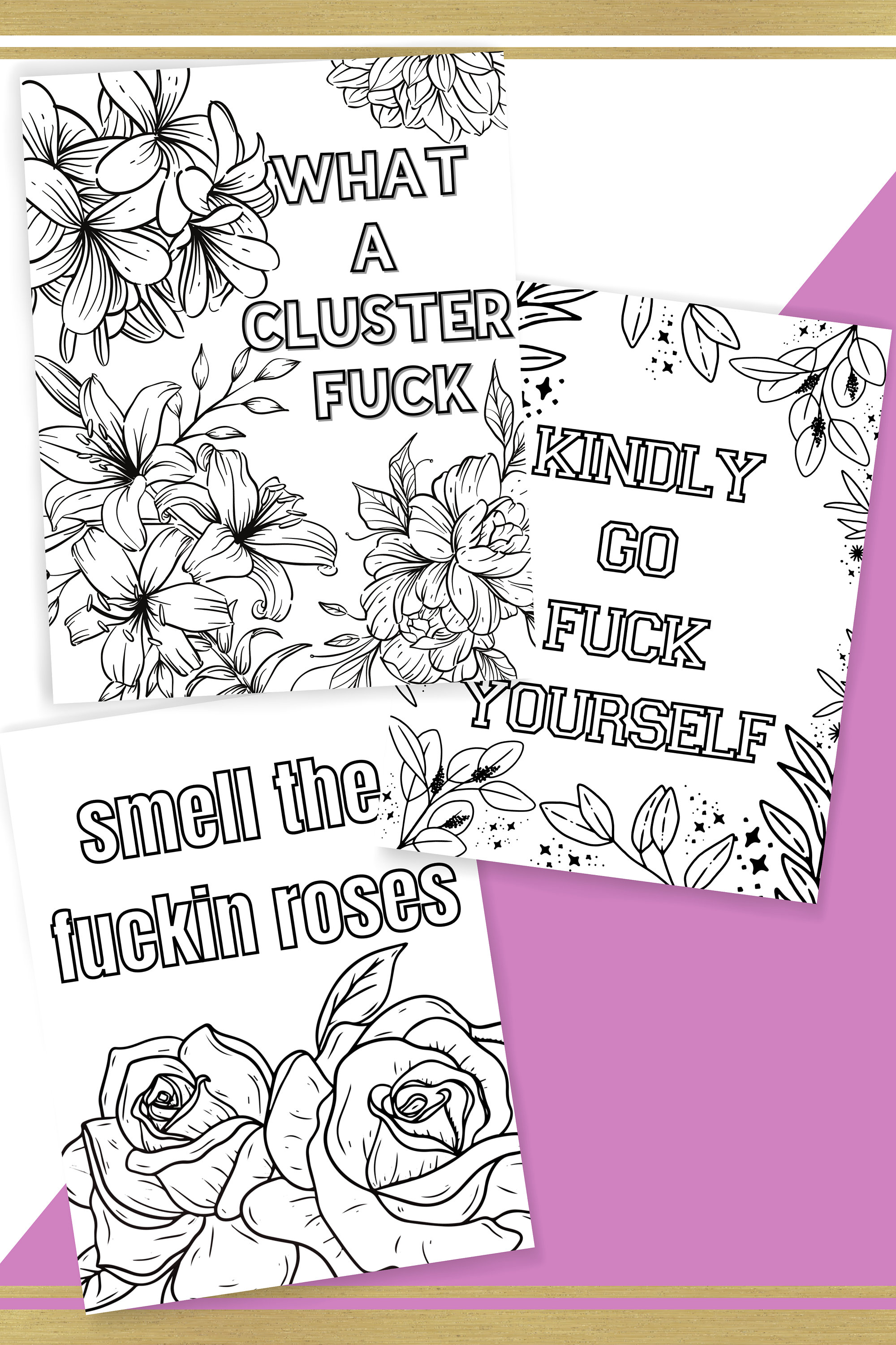 Adult Coloring Pages Swear Word - Il Fullxfull.3875688280 M4y7 