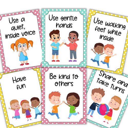 Printable Classroom Rules Download PDF Daycare Rules Etsy