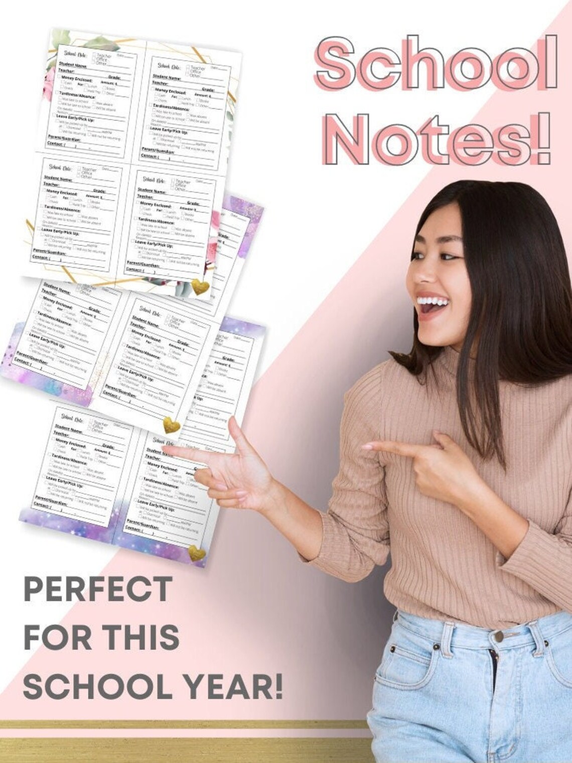 Printable School Notes School Notes Notes for Teacher - Etsy